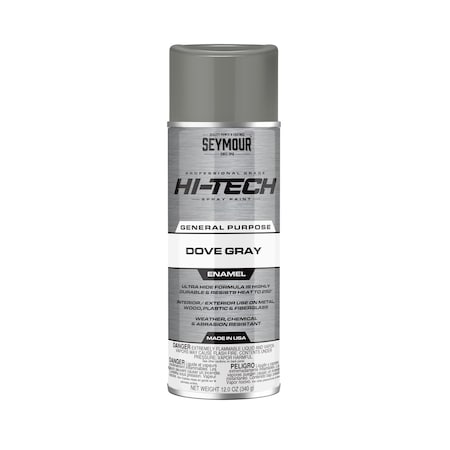 Hi Tech Enamel Spray Paint, Dove Gray MPN:16-112