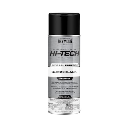 Seymour Hi-Tech Enamel, Gloss Black (12oz) MPN:16-115