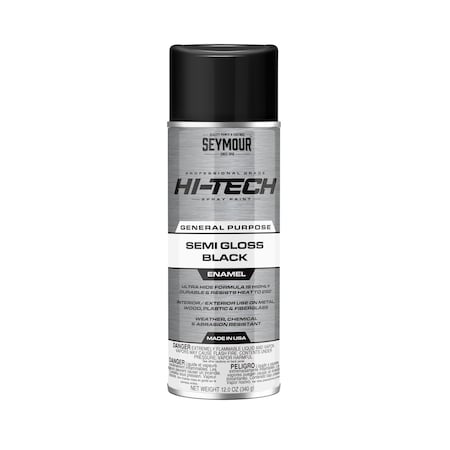 Seymour Hi-Tech Enamel, Semi-Gloss Black (12oz) MPN:16-139