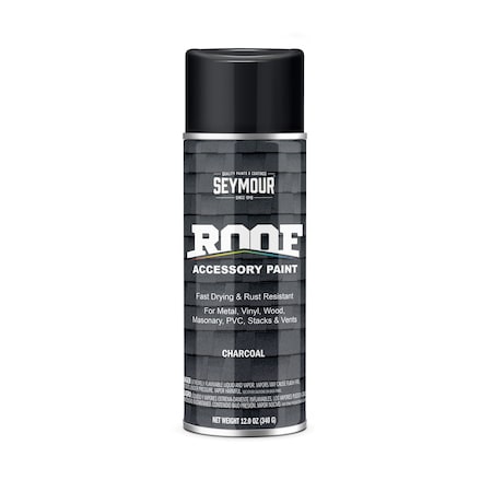 Seymour Roof Accessory Paint, Charcoal (12oz) MPN:16-1703