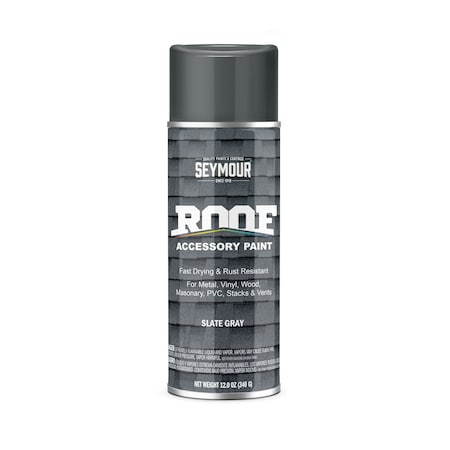 Seymour Roof Accessory Paint, Slate Gray (12oz) MPN:16-1705