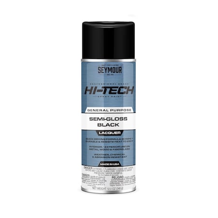 Seymour Hi-Tech Lacquer, Semi-Gloss Black (12oz) MPN:16-838