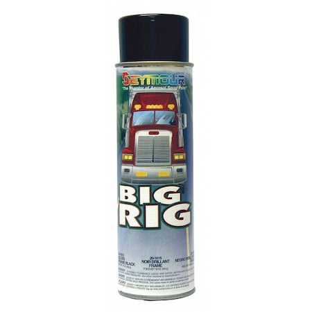 Big Rig Heavy-Duty Industrial Enamel Gloss Frame Black, 16 oz MPN:20-1615