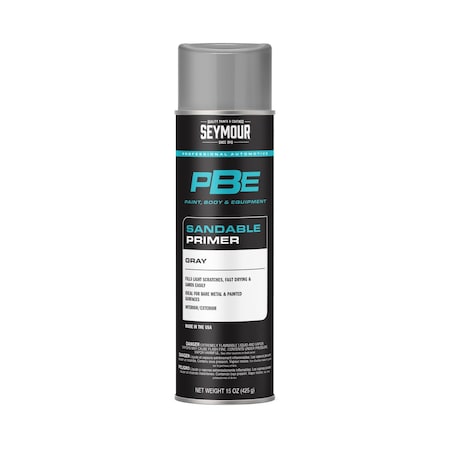 PBE Professional Primer Spray Paint, Sandable Gray, 15 oz. MPN:20-1671