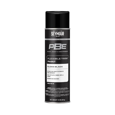 Seymour PBE Flexible Trim Paint, Gloss Black (15oz) MPN:20-1677