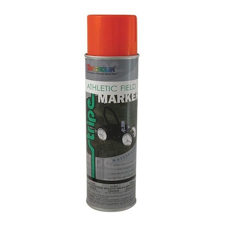 Athletic Field Marking Paint, 17 oz., Fluorescent Orange, Water -Based MPN:20-645