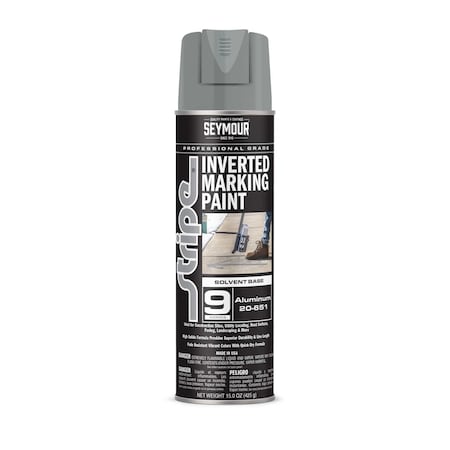 Aervoe 9 Series Marking Paint (Solvent Based), Aluminum (17oz) MPN:20-651