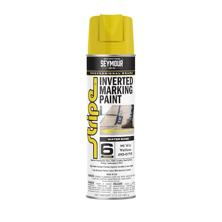 Aervoe 6 Series Marking Paint (Water Based), Hi Viz Yellow (17oz) MPN:20-676