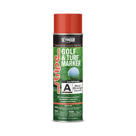 Seymour Stripe Golf & Turf Marker, Red/Orange Fluorescent (17oz) MPN:20-698