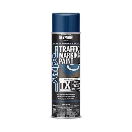 Seymour Stripe Solvent-Based Traffing Marking Paint, Dark Handicap Blue (18oz) MPN:20-789