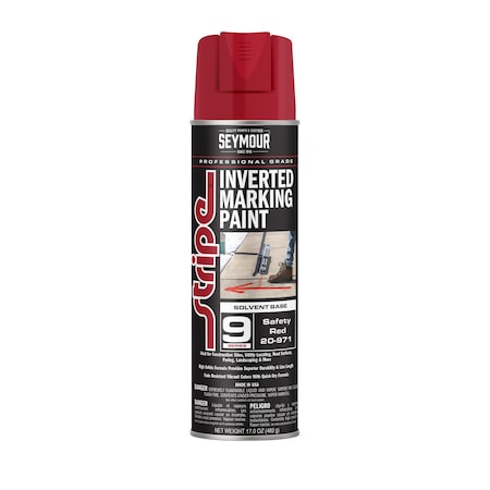 Aervoe 9 Series Marking Paint (Solvent Based), Safety Red (17oz) MPN:20-971
