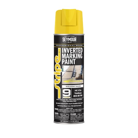Aervoe 9 Series Marking Paint (Solvent Based), Hi Viz Yellow (17oz) MPN:20-976