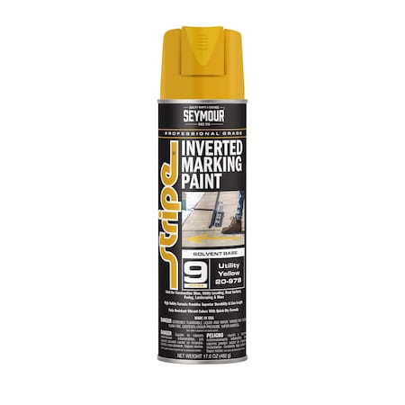 Aervoe 9 Series Marking Paint (Solvent Based), Utility Yellow (17oz) MPN:20-978