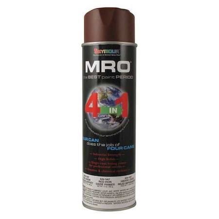 General Purpose Spray Primer, Red Oxide, Flat, Solvent, 16 oz. MPN:620-1407