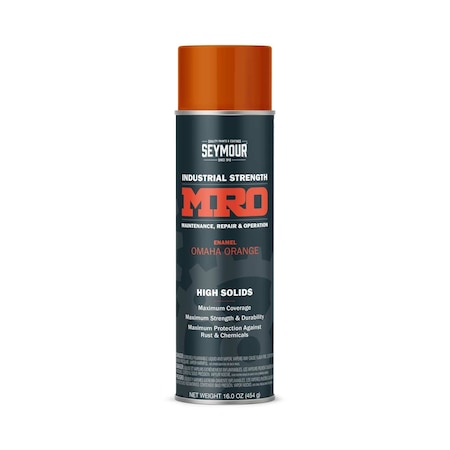 MRO Industrial Spray Paint, Omaha Orange MPN:620-1450