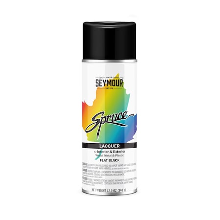 Seymour Spruce Lacquer, Flat Black (12oz) MPN:98-30
