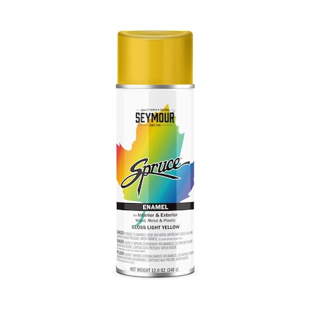 Seymour Spruce Enamel, Gloss Light Yellow (12oz) MPN:98-34