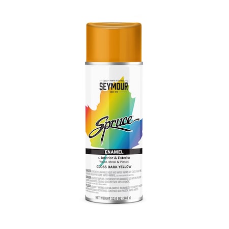 Seymour Spruce Enamel, Gloss Dark Yellow (12oz) MPN:98-86