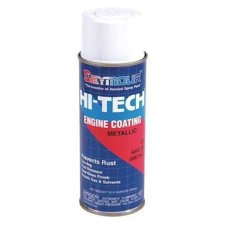 12 Fluid oz. Can High Gloss Blue Metallic Hi-Tech Engine Paint MPN:EN-66