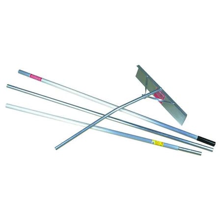 Snow Roof Rake, Aluminum Blade, 24