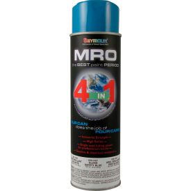 MRO Industrial Enamel 16 Oz. Safety Blue 6 Cans/Case - 620-1427 620-1427