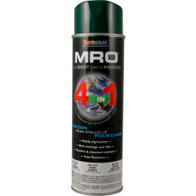 MRO Industrial Enamel 16 Oz. Dark Green 6 Cans/Case - 620-1449 620-1449
