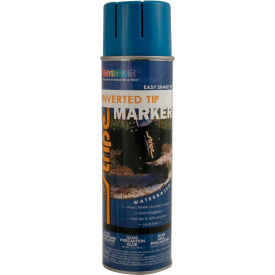 Stripe® Waterbase Street & Utility Marking Paint 20 oz. Precaution Blue 20-653 12/Case 20-653