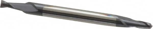 Square End Mill: 5/64'' Dia, 1/8'' LOC, 1/8'' Shank Dia, 1-1/2'' OAL, 2 Flutes, Solid Carbide MPN:31319