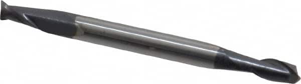 Square End Mill: 7/64'' Dia, 3/16'' LOC, 1/8'' Shank Dia, 1-1/2'' OAL, 2 Flutes, Solid Carbide MPN:31321