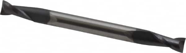 Square End Mill: 1/8'' Dia, 1/4'' LOC, 1/8'' Shank Dia, 1-1/2'' OAL, 2 Flutes, Solid Carbide MPN:31322