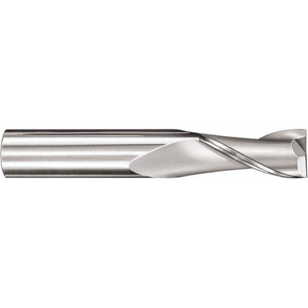 Square End Mill: 0.1378'' Dia, 0.4724'' LOC, 2 Flutes, Solid Carbide MPN:48633