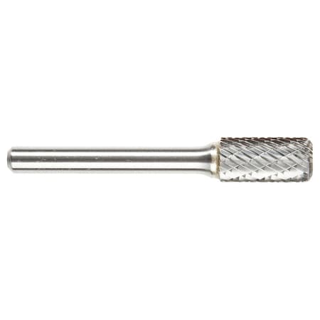 Carbide Bur, Cyl With Radius, 1/8in, Double MPN:10155