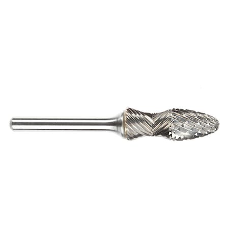Carbide Bur, Radius/Ball Nose, 1/2in, SF5RA MPN:11760