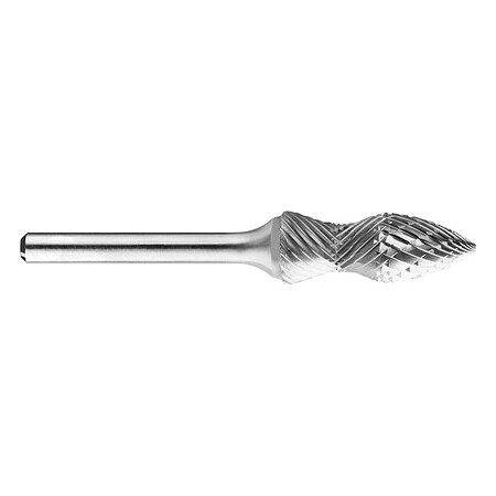 Carbide Bur, Rad, 1/2in, O.Length 3-1/4in MPN:11761