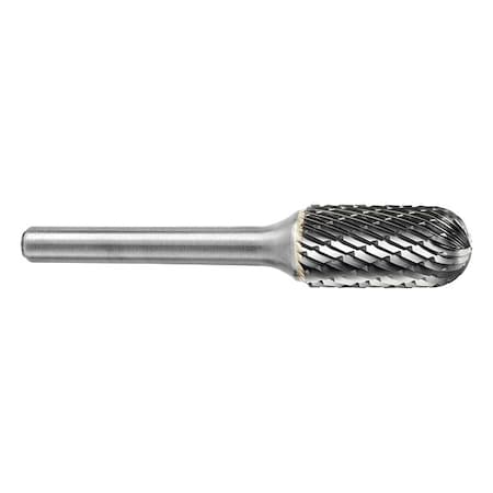 Carbide Bur, Cyl End Radius, 3/16in, Double MPN:12353