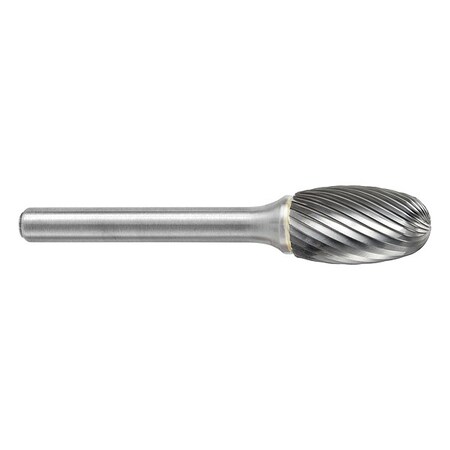 Carbide Bur, Oval, 1/8in., Single Cut MPN:13150