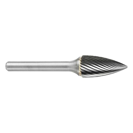 Carbide Bur, Tree Pointed, 1/4in, Single MPN:13850