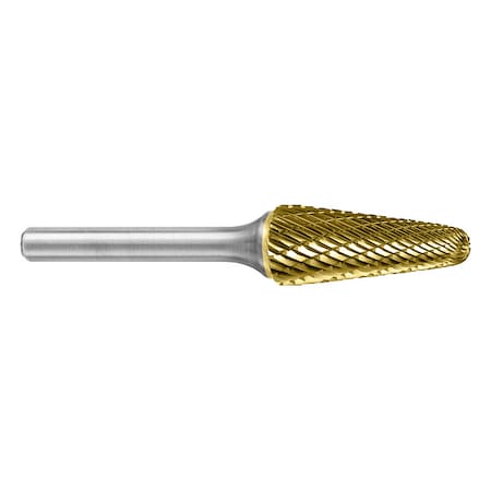 Carbide Bur, Taper, 3/8in., Double Cut MPN:15245