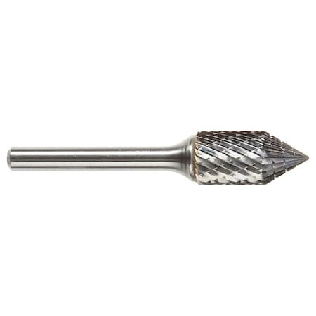 Carbide Bur, Cyl, 1/2in., Dbl, 6 deg. Angle MPN:15861