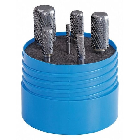 Carbide Bur Set, Double Cut, 6 pcs. MPN:18240