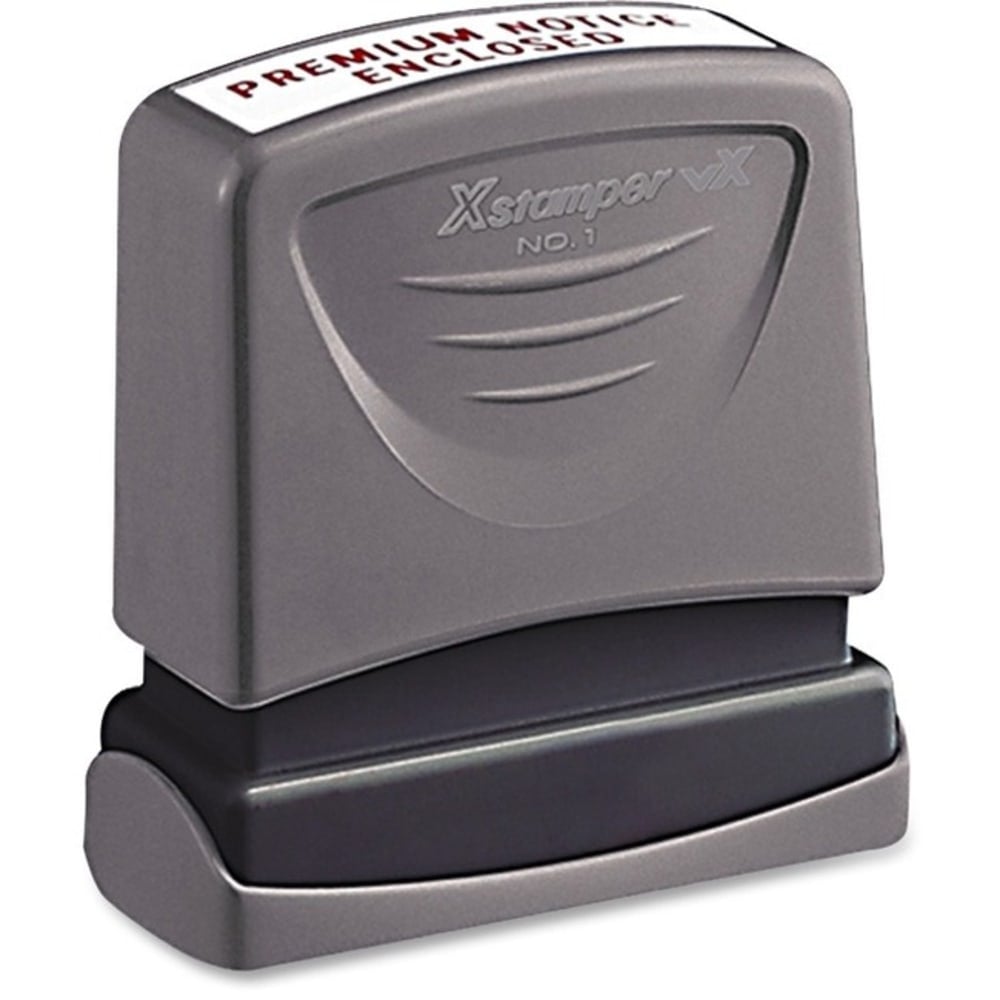 Xstamper VX Pre-inked Small Return Stamp - Message Stamp - 0.50in Impression Width x 1.62in Impression Length - 1 Each MPN:C10