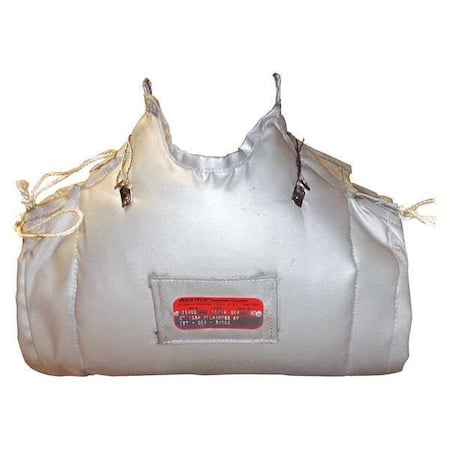 Thermal Blanket with Quick Release Fabric Flap and Stainless Steel Wiretwists, 8 in L, 16 in W MPN:IBT-217-1JGL3