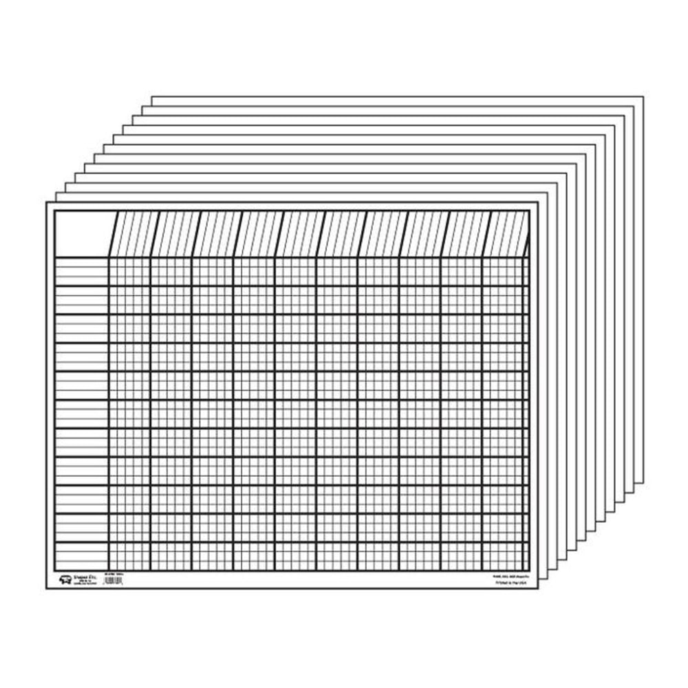 Creative Shapes Etc. Horizontal Incentive Chart, 22in x 28in, White, Pack Of 12 MPN:SE-346