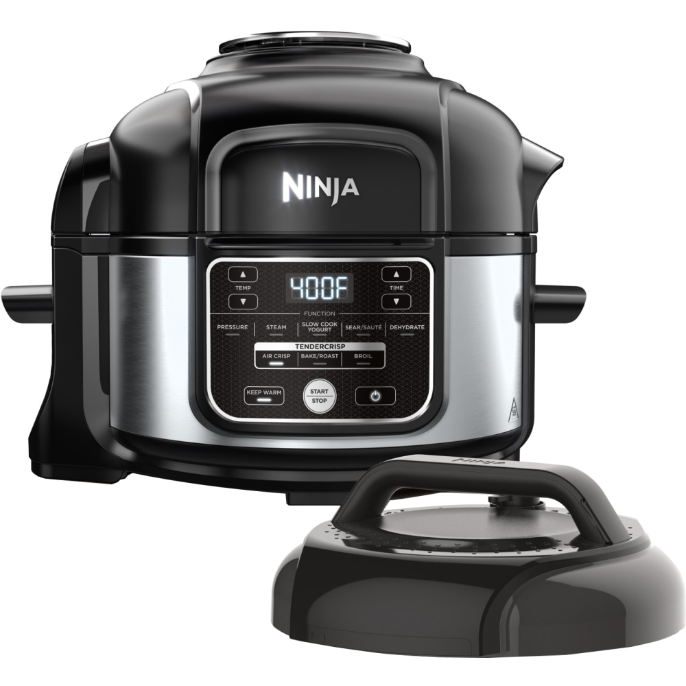 Ninja Foodi 10-in-1 5-Quart Pressure Cooker And Air Fryer, Silver/Black MPN:FD101
