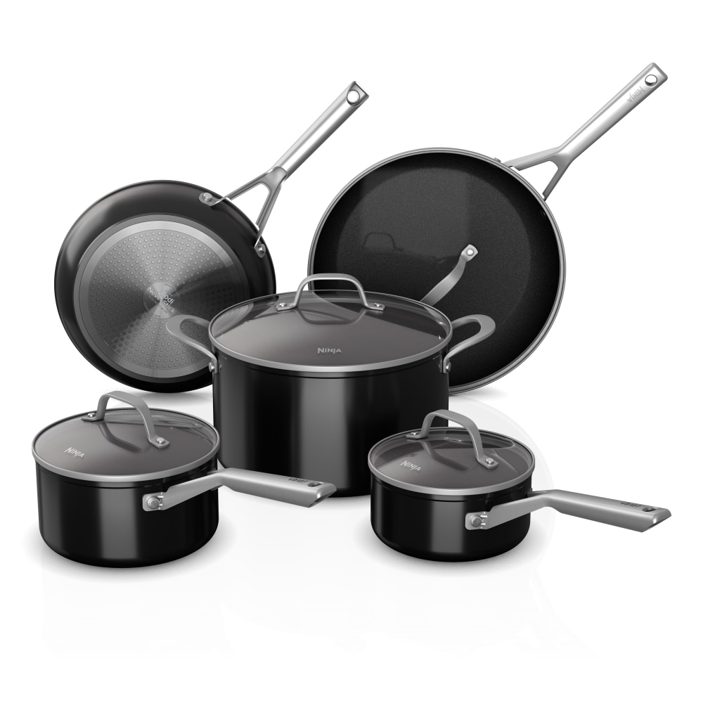 Ninja Foodi NeverStick Essential 9-Piece Cookware Set, Black MPN:C18000