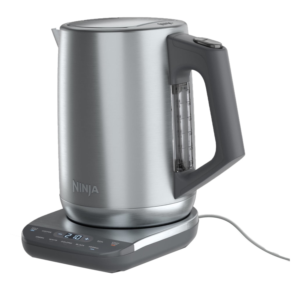 Ninja Precision Temperature 7-Cup Electric Kettle, Cool Gray MPN:KT200