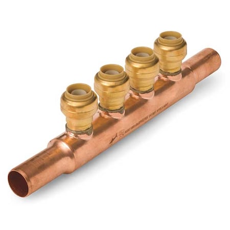 Push Fit Manifold, 2 Inlets, 4 Outlets MPN:22997LF