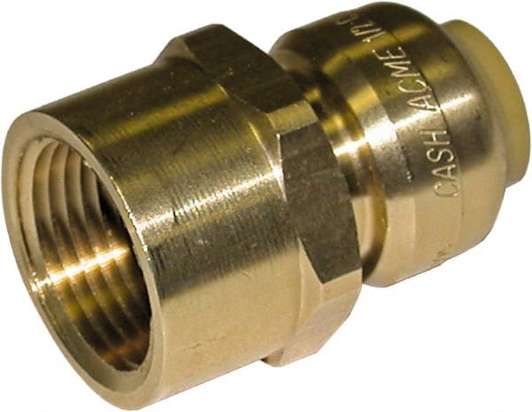 Brass Pipe Reducing Coupling: 1/2 x 3/4