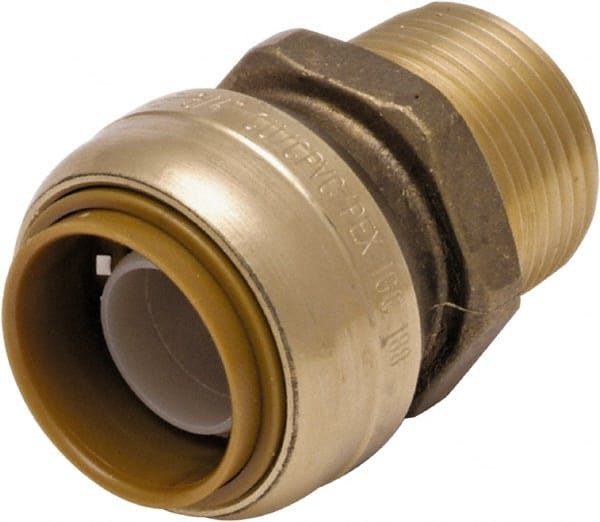 Brass Pipe Adapter: 3/4 x 3/4