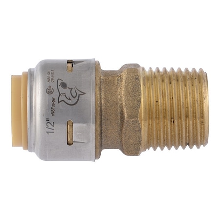 Push-Fit Adapter, Brass, Brass MPN:UR120